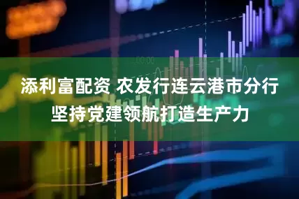 添利富配资 农发行连云港市分行坚持党建领航打造生产力