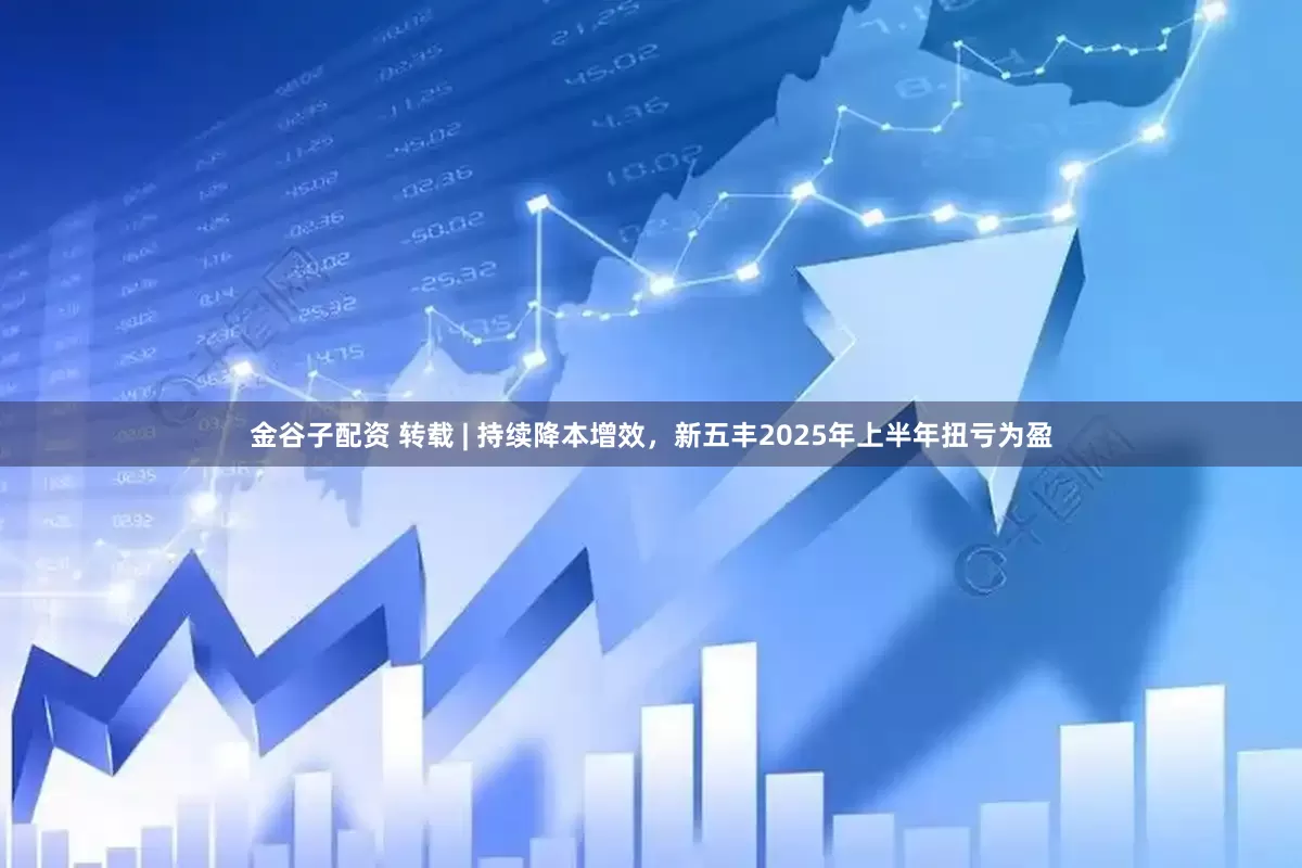 金谷子配资 转载 | 持续降本增效，新五丰2025年上半年扭亏为盈